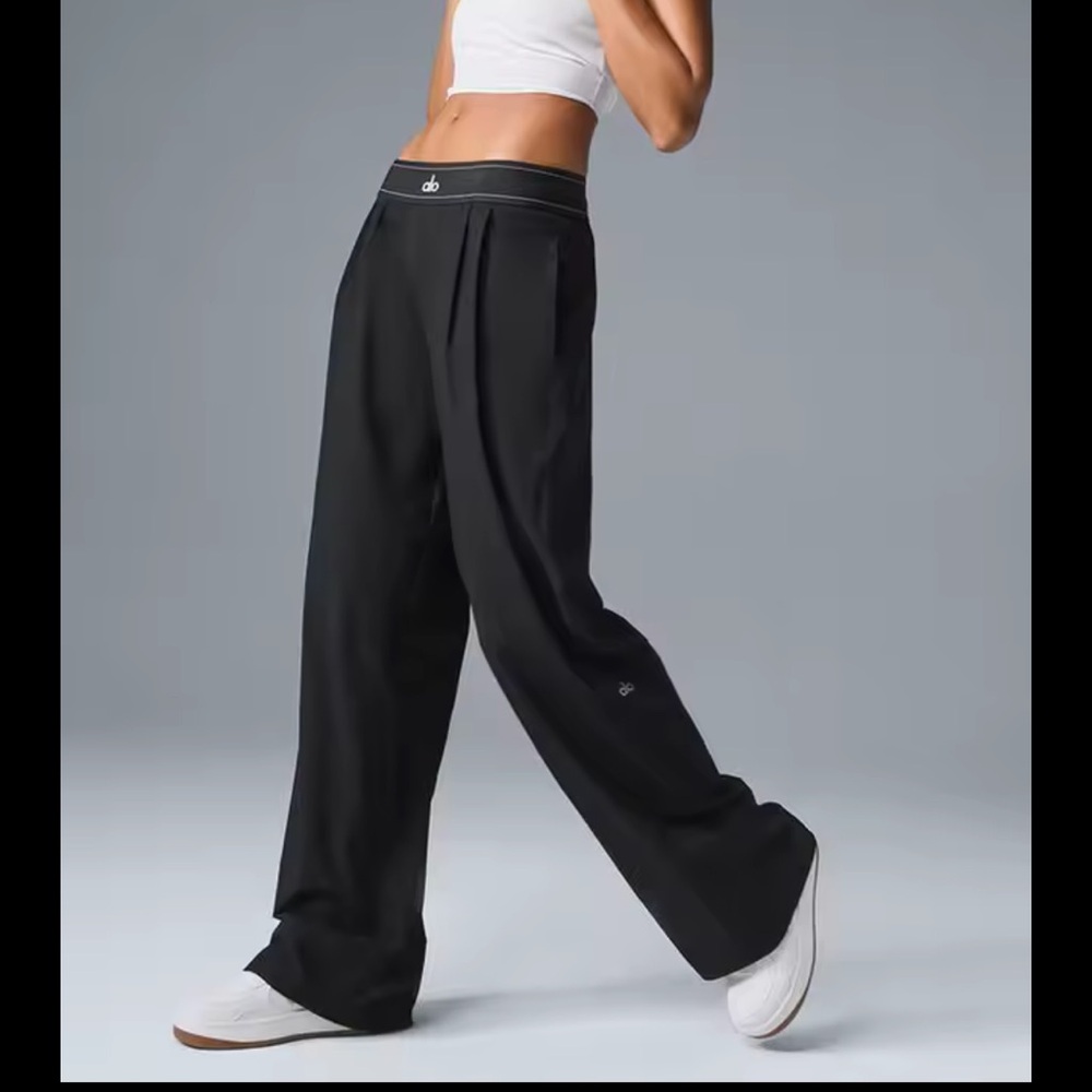 Alo yoga suit up trouser black pants nwt